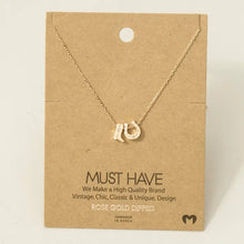 Load image into Gallery viewer, Cowboy Boots Horse Shoe Charm Necklace
