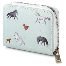 Load image into Gallery viewer, Willow Farm Horses Zip Around Small Wallet Purse
