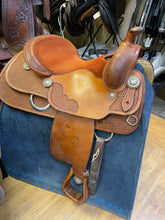 Load image into Gallery viewer, Used 16” Bob’s Custom Saddle Reiner

