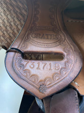 Load image into Gallery viewer, Used 15” Crates Western Show Saddle #20040
