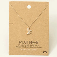Load image into Gallery viewer, Cowboy Boots Pendant Necklace
