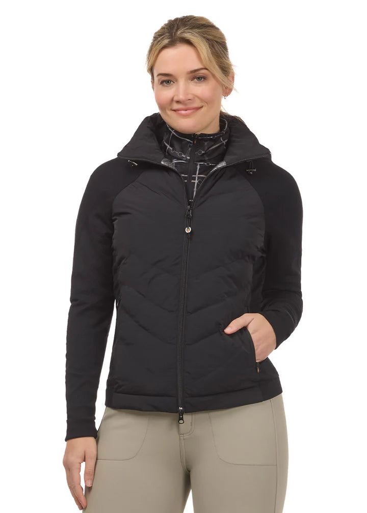 Kerrits EquiTech Hybrid Hooded Quilted Jacket - Black