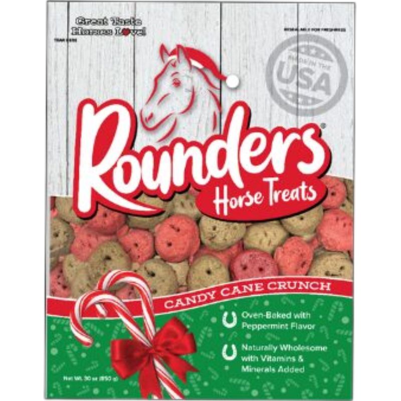 ROUNDERS CANDY CANE CRUNCH HORSE TREATS