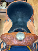 Load image into Gallery viewer, Used 14” Youth Barrel Western Saddle #27250
