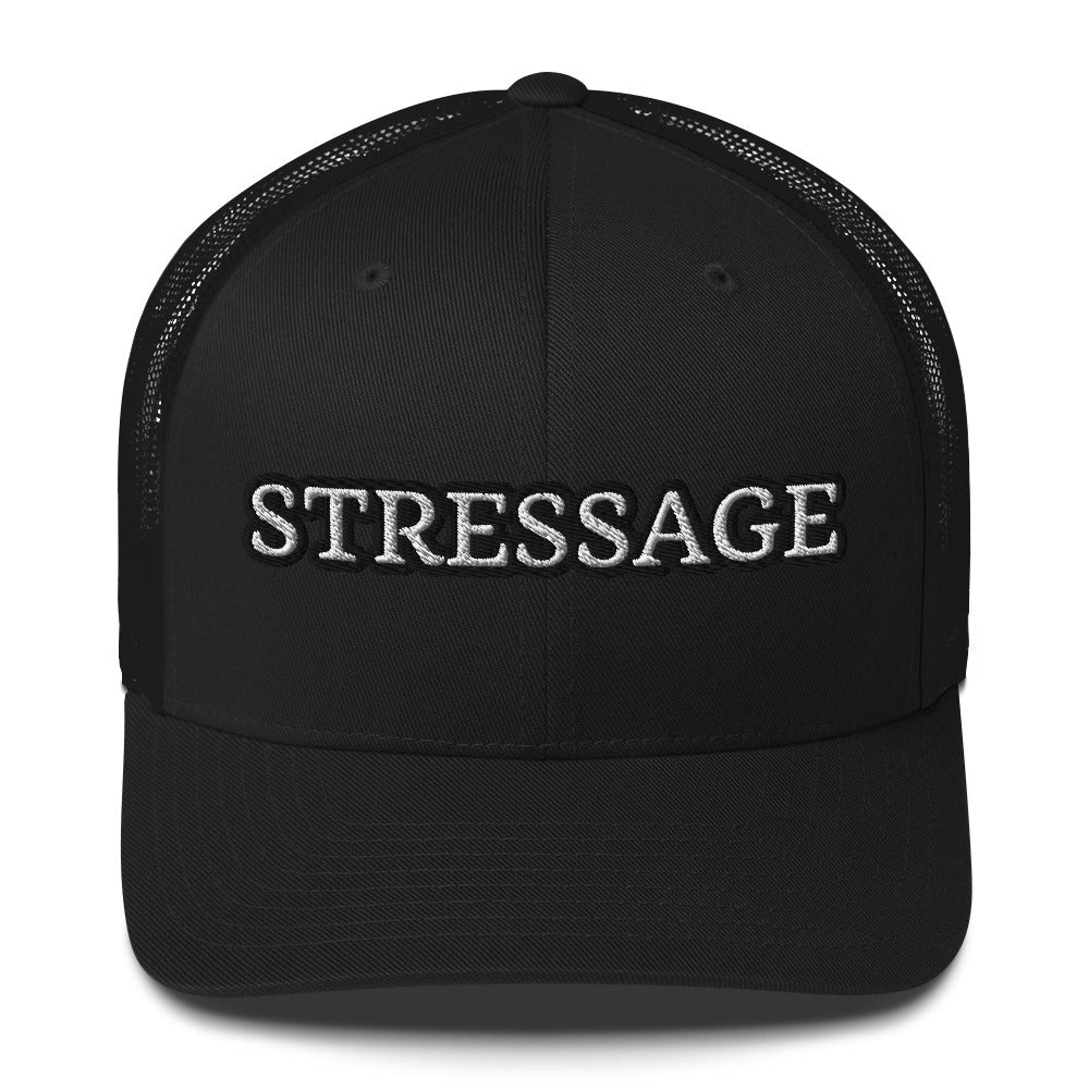 Stressage Trucker Hat- Black