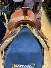 Load image into Gallery viewer, Used 16” Bob’s Doug Milholland Reiner Saddle
