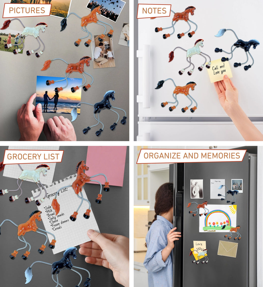 Springy Magnet - Single Horse