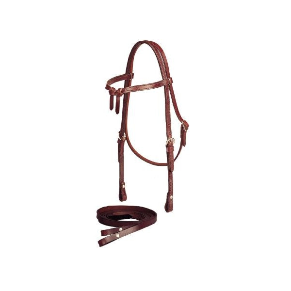 Tory 5/8 Brow Knot Headstall with reins