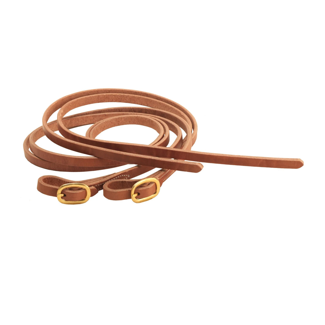 Tory Cowboy Split Rein Harness with Brass Buckles -5/8x7'