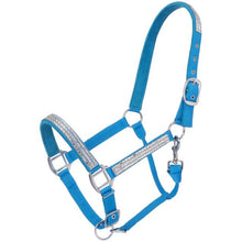 Load image into Gallery viewer, Tough1 Nylon Horse Halter with Crystals
