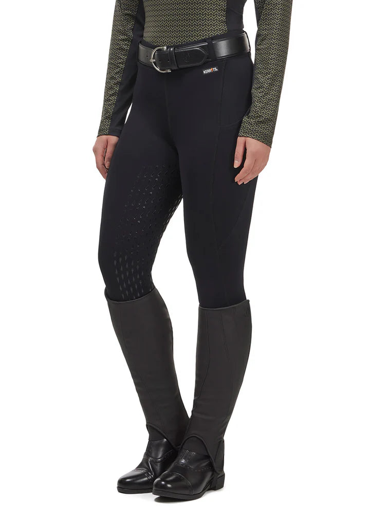 Kerrits Coolcore® Silicone Full Leg Riding Tech Tight- Black