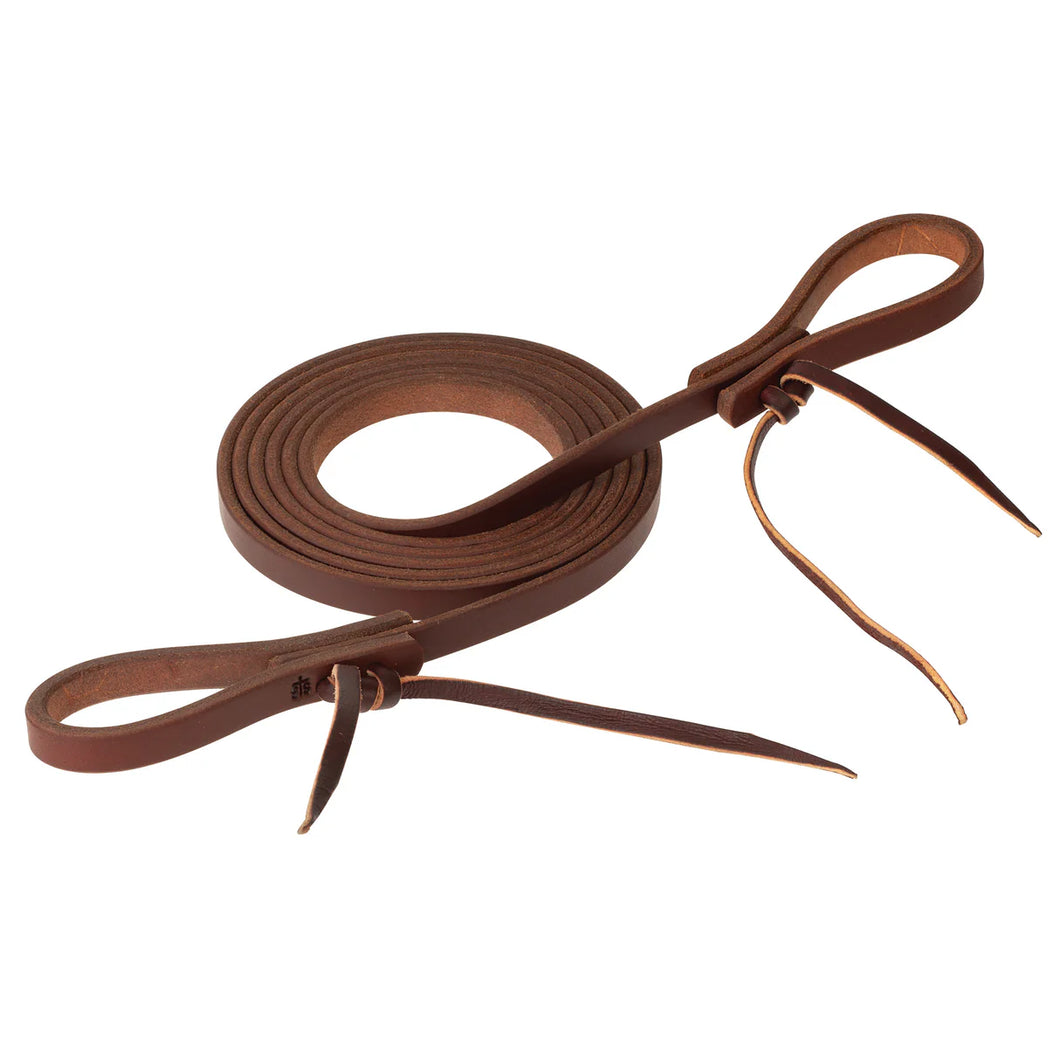 STS Ranch Signature Tack Harness Leather Roping Rein, Water Tie Ends, 1/2