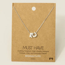 Load image into Gallery viewer, Cowboy Boots Horse Shoe Charm Necklace
