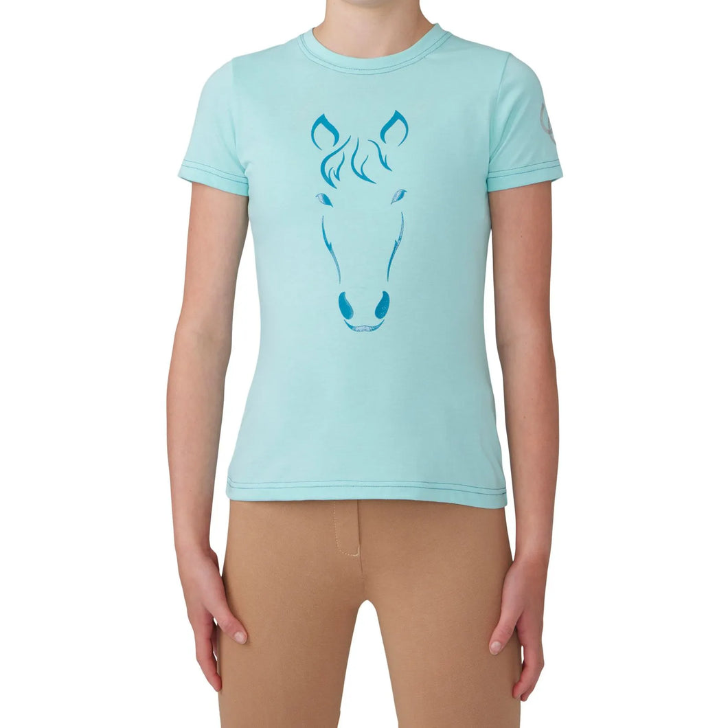 EquiStar Kids Graphic Tee Seafoam