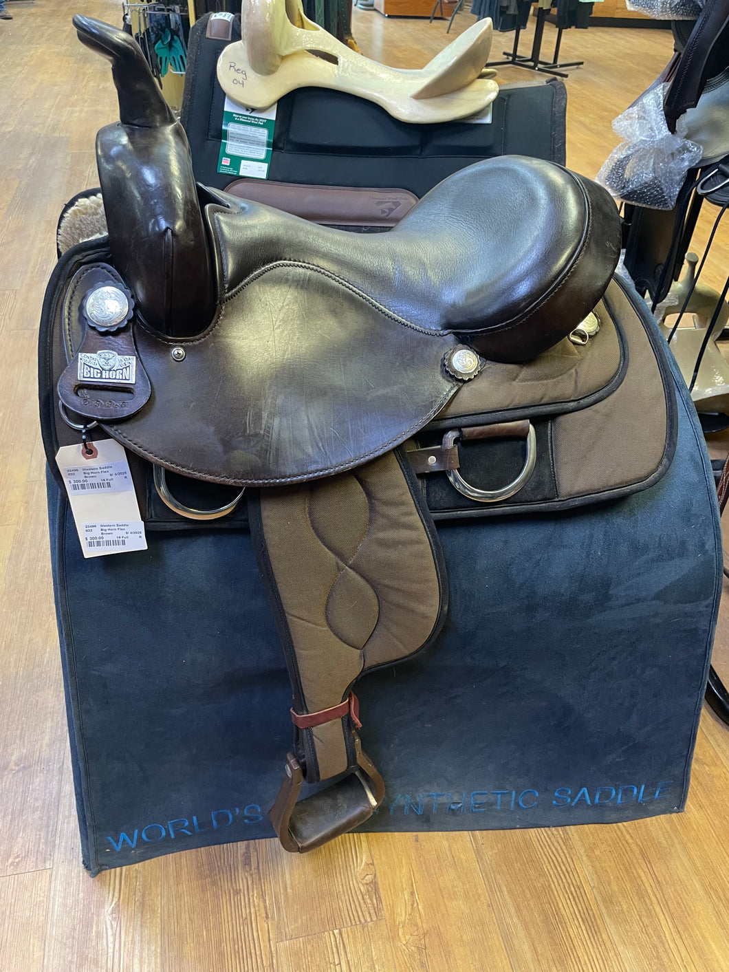 Used 16” Big Horn Flex Western Saddle #23496