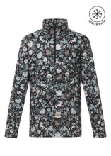 Load image into Gallery viewer, Kerrits Kids Kids First Level Quarter Zip Stretch Fleece Tech Top - BLACK FAIRY TAILS
