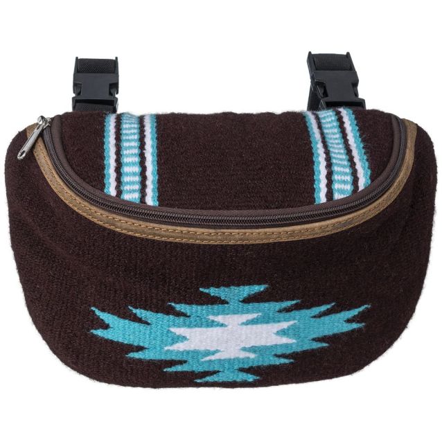 TOUGH1 SADDLE POUCH WITH HAND WEAVING