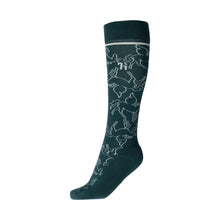 Load image into Gallery viewer, Horze Pegasus Kids Winter Rider Socks - Dark Sea Green
