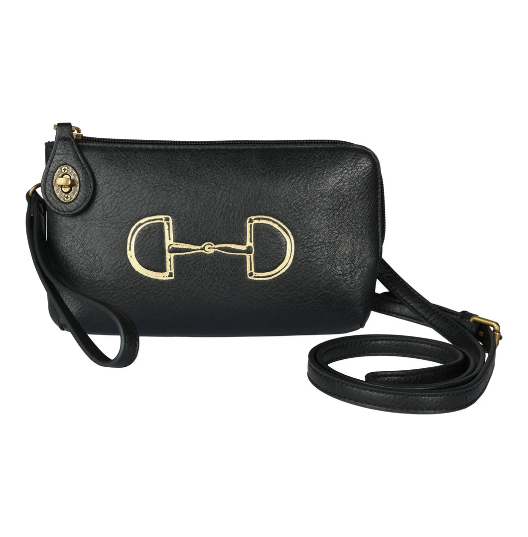 AWST Int'l Lila Vintage Snaffle Bit Clutch Crossbody Bag