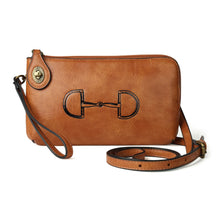 Load image into Gallery viewer, AWST Int&#39;l Lila Vintage Snaffle Bit Clutch Crossbody Bag
