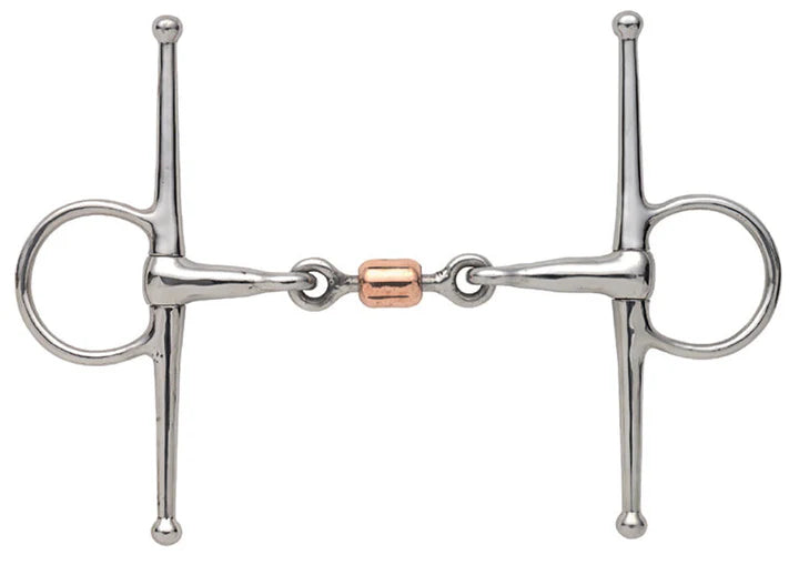 Shire Full Cheek Snaffle with Copper Peanut