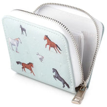 Load image into Gallery viewer, Willow Farm Horses Zip Around Small Wallet Purse
