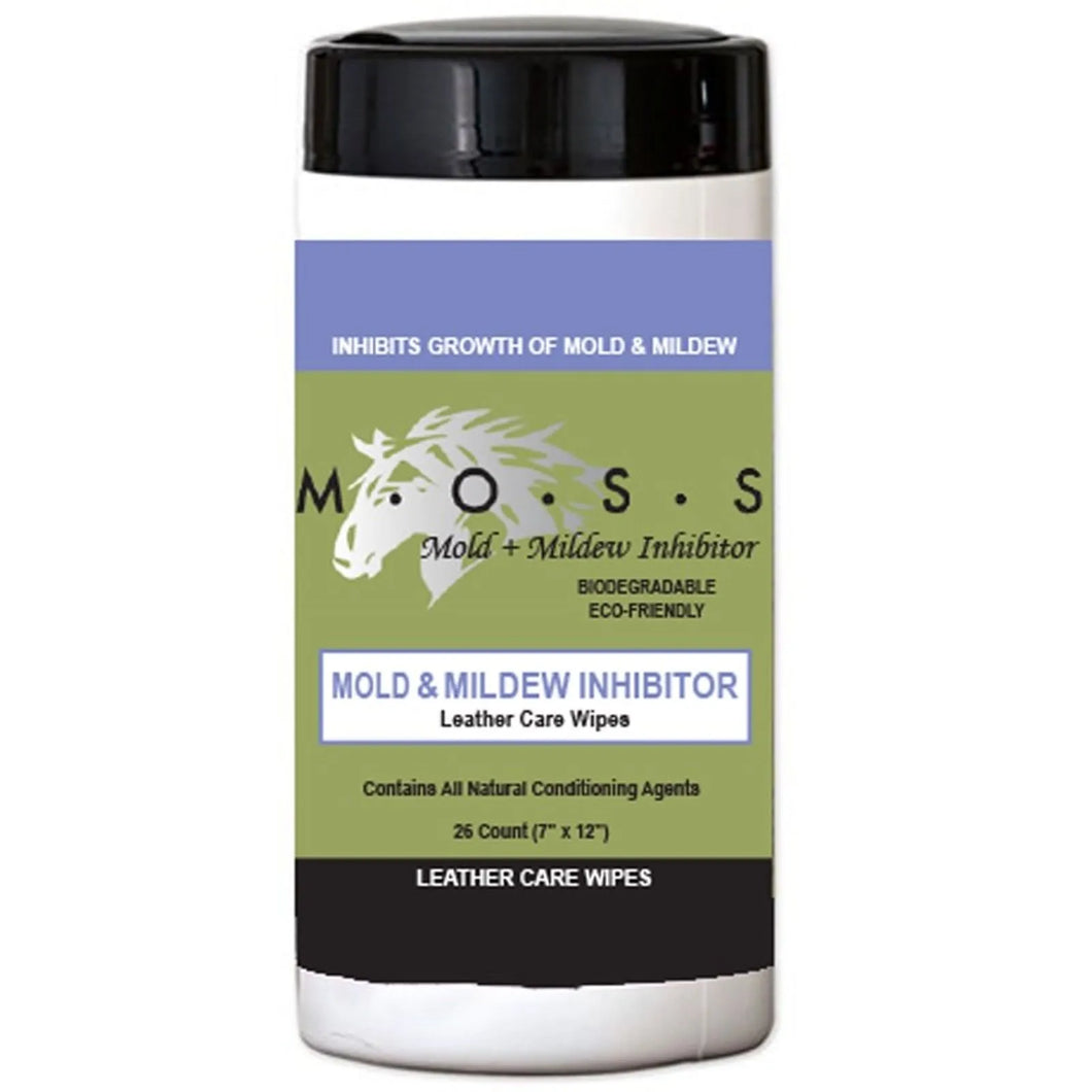 MOSS Mold & Mildew Inhibitor Leather Care Wipes