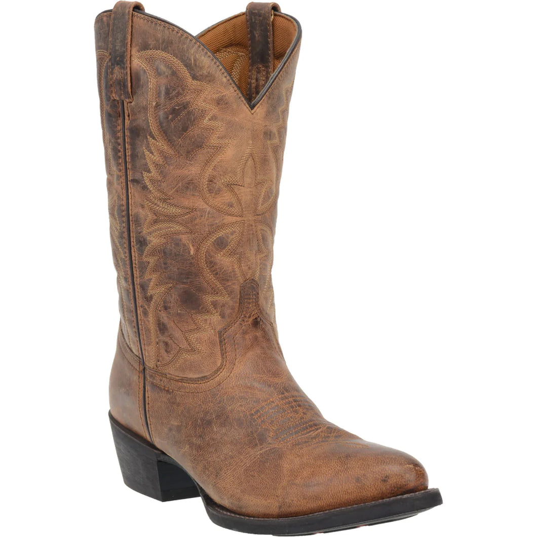 LAREDO MEN'S BIRCHWOOD DISTRESSED TAN WESTERN BOOTS 68452