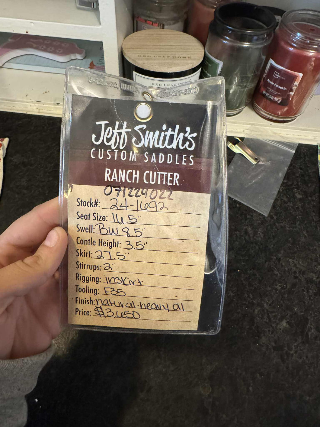 Used 16.5 Jeff Smith Custom Ranch Cutter #24980