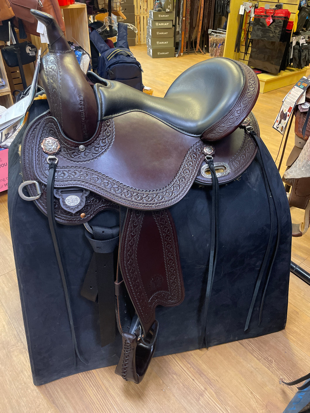 Custom 16” Circle Y Delta Western Trail Saddle 1680