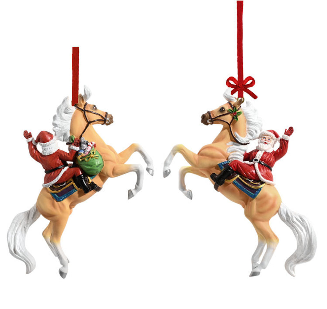 Breyer Horses 2024 Holiday Hi Ho Santa Ornament