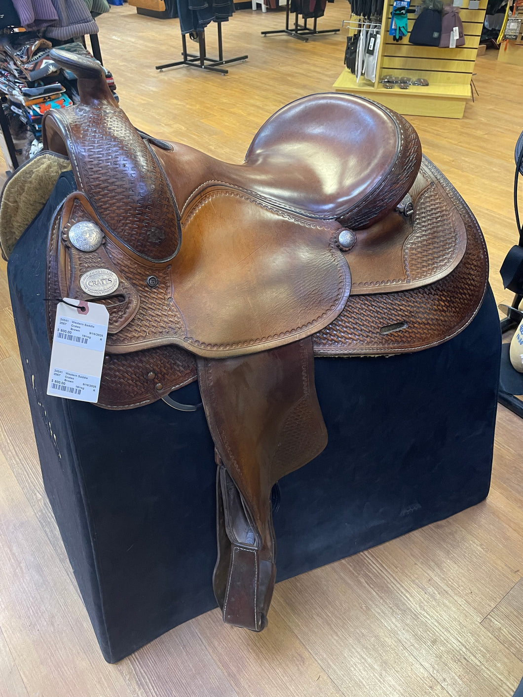 Used 16” Crates Classic Reiner Saddle #24341
