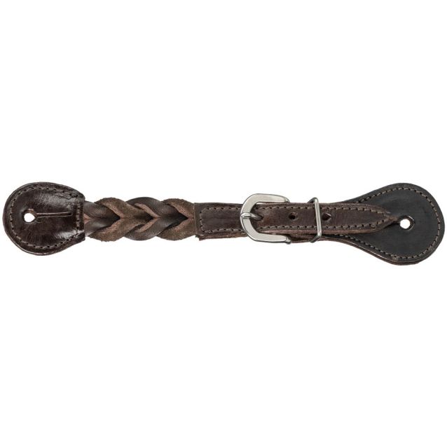BRAIDED LEATHER SPUR STRAPS