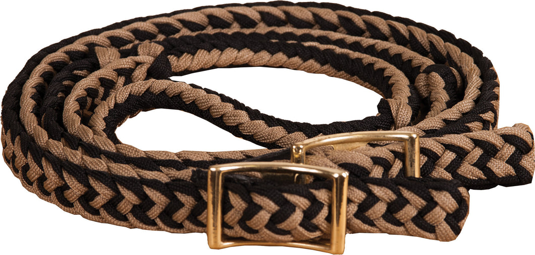 Mustang Braided Barrel Rein w/Knots