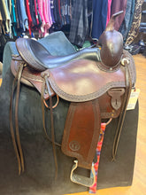 Load image into Gallery viewer, Used 16” Circle Y Flagstaff Trail Saddle #29482
