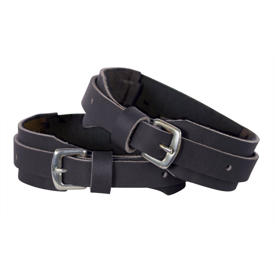 LARGE EASY-ON BLACK GARTER STRAPS