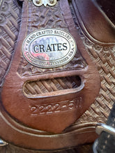 Load image into Gallery viewer, Used 16” Crates 2222 Classic Reining Saddle Round Skirt #29531
