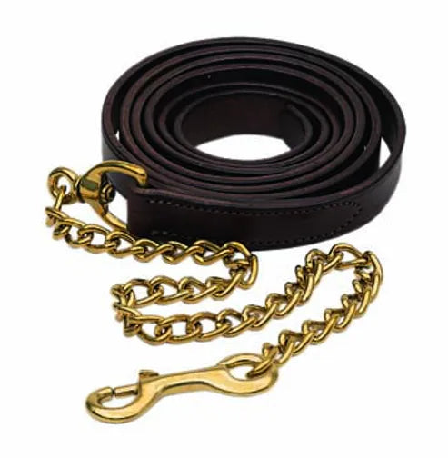HorseFare Leather lead with Chain