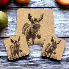 Load image into Gallery viewer, cork trivet and drink coasters, gift set
