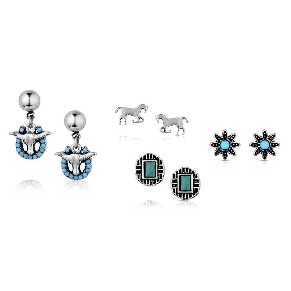 Montana Everyday Western Post Earring Set