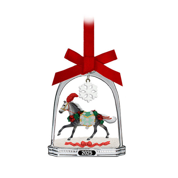 Breyer Horses 2025 Stirrup Ornament - Christmas in Bloom