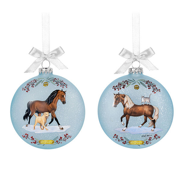 Breyer Horses 2025 Holiday Artist signature Ornament - Morgan & Friends