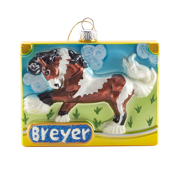 Breyer Horses 2025 Holiday Blown Glass Ornament - Breyer Gift Box