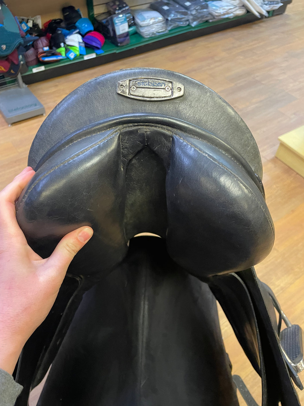 Used 18” Stubben Scandica Dressage Saddle #22157