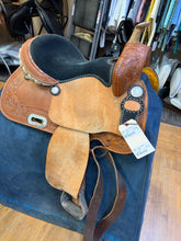 Load image into Gallery viewer, Used 14” Youth Barrel Western Saddle #27250
