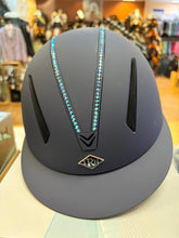 Load image into Gallery viewer, IRH F1 SHORT BRIM HELMET- Navy Custom Swarovski- small
