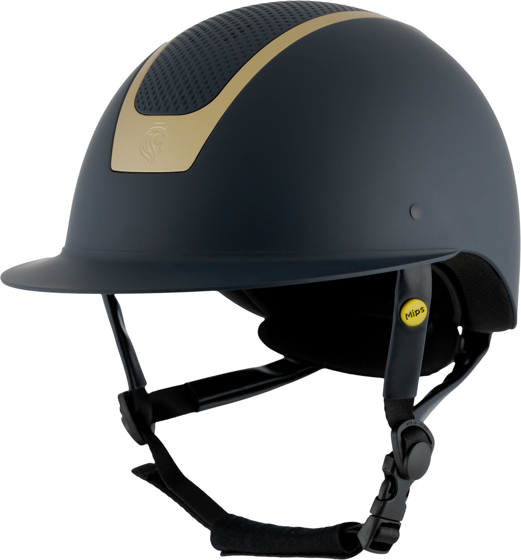 Equinavia Crown MIPS® Riding Helmet Navy/Rosegold