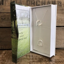 Load image into Gallery viewer, Gift Boxed English Saddle Stirrup Necklace
