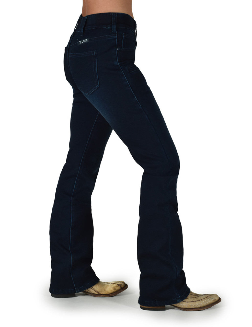 Cowgirl Tuff Pull On Fleece Denim