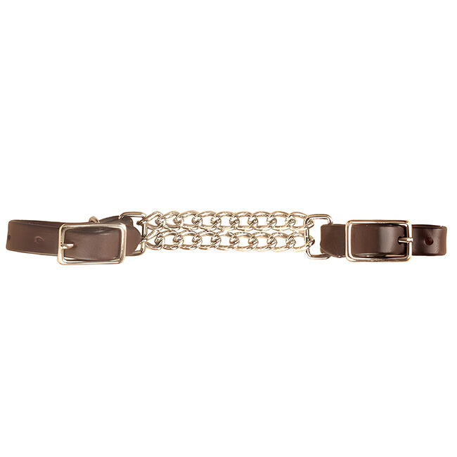 Tory Double Chain Harness Leather Curb